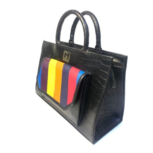 Mayy Tote Pop of color ( Custom )