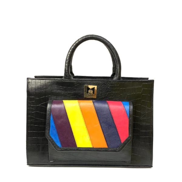 Mayy Tote Pop of color ( Custom )