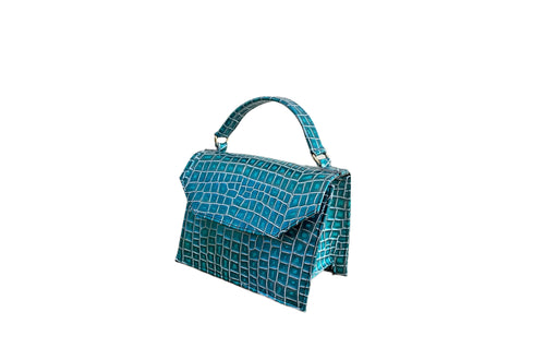 Hafs micro in Turquoise Patent Leather